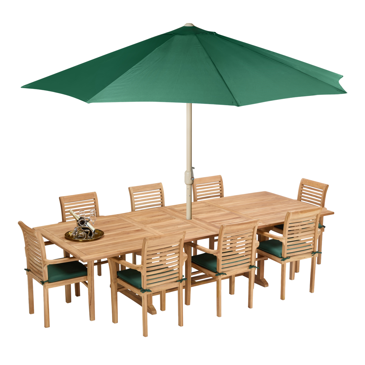 Cove 10 Seater Rectangular Table With 8 Stacking Chairs with umbrella.png