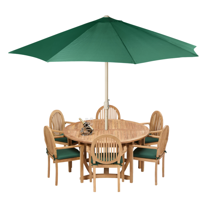 Ray 5ft Round Table with 6x Oval Chairs with umbrella.png