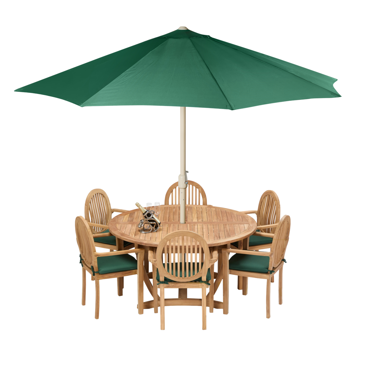 Ray 5ft Round Table with 6x Oval Chairs with umbrella.png
