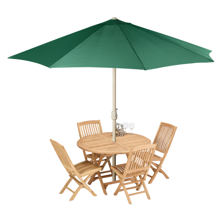 Shore - Round folding table with 4 x New Folding chairs with umbrella.png