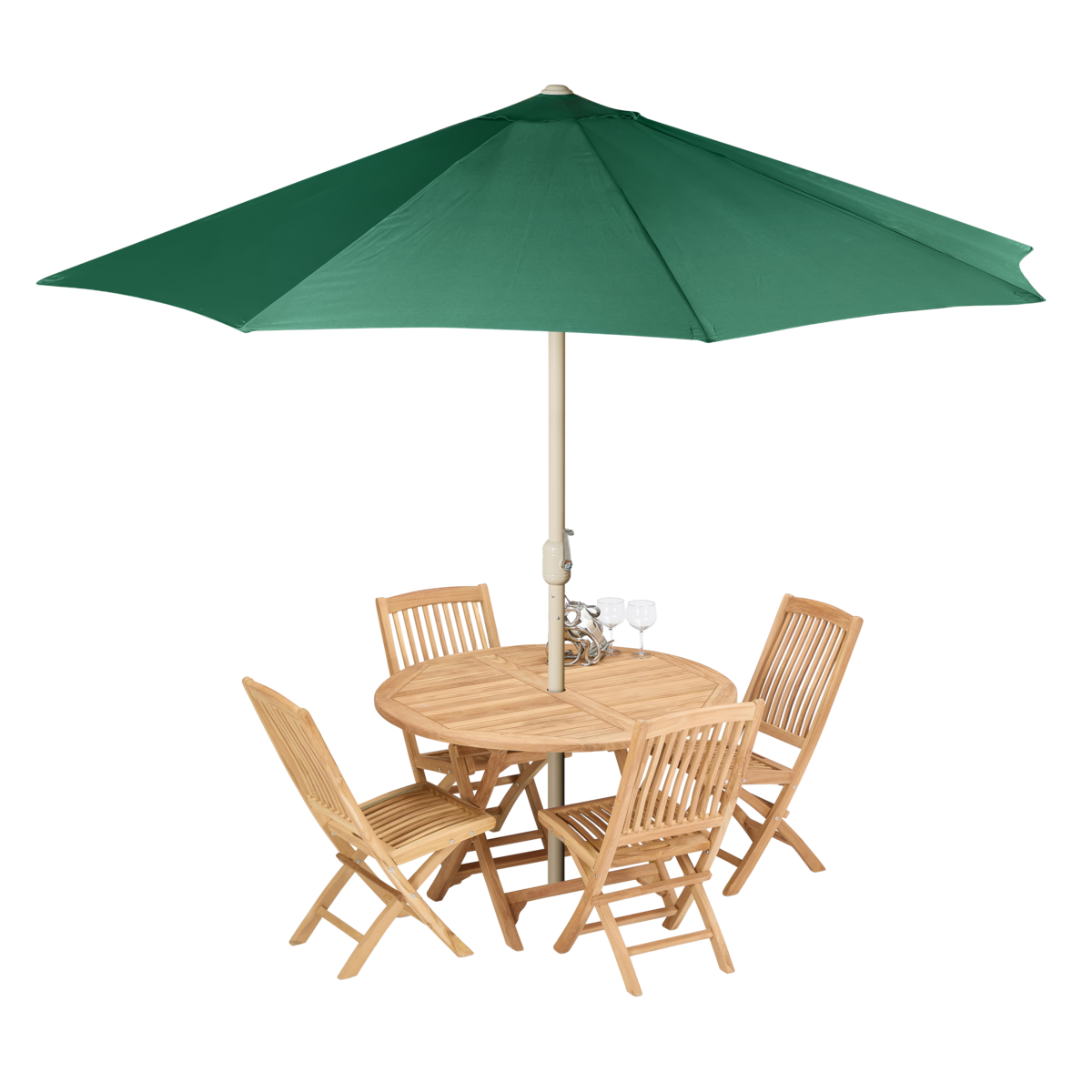 Shore - Round folding table with 4 x New Folding chairs with umbrella.png