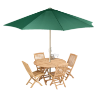 Shore - Round folding table with 4 x New Folding chairs with umbrella.png