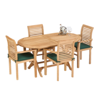 Tidal - Oval folding table with 4 x Stacking chairs.png